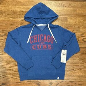 47 Brand Chicago Cubs Hoodie Royal Blue Size Small